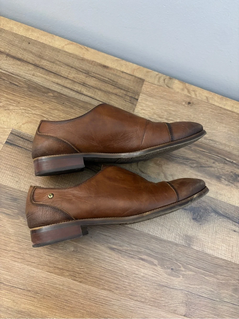 Pikolinos Royal Smart Slip On Cap Toe Leather Oxford Loafer Brown Women’s